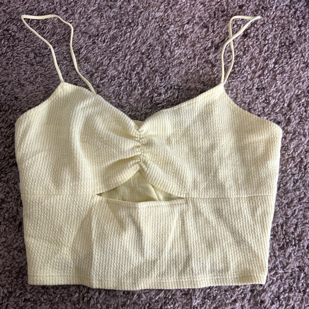 Pacsun Yellow Crop Top